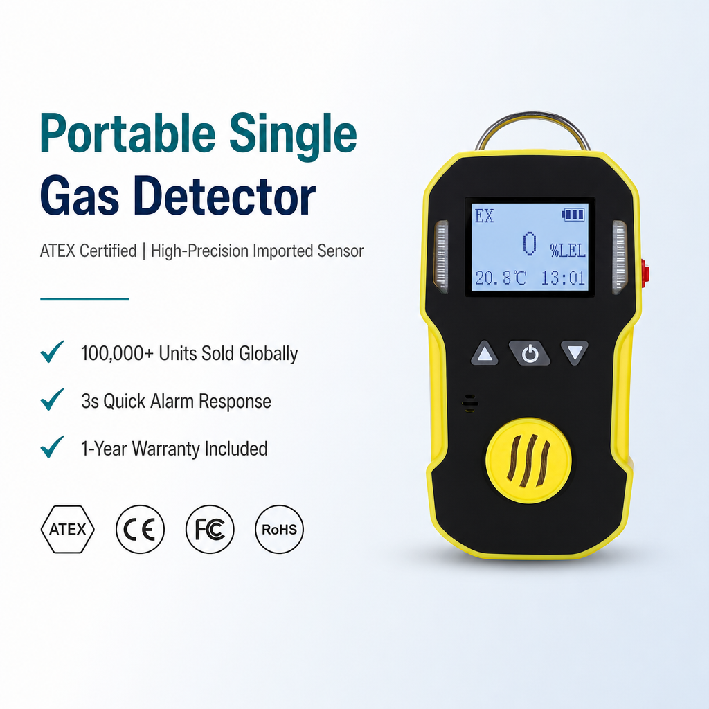 Waterproof Dustproof Explosion Proof House Natural Diffusion CO H2S CH4 O2 Toxic Combustible Gas Leak Detector